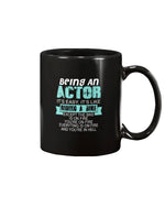 Load image into Gallery viewer, 15oz Mug - Being an actor it&#39;s easy, it&#39;s like riding a bike, except the bike is on fire you&#39;re on fire everything is on fire and you&#39;re in hell
