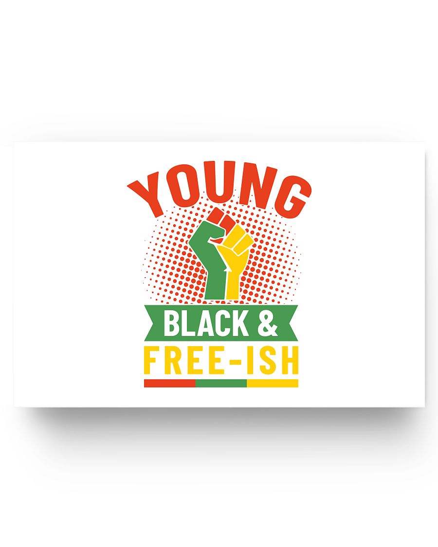 17x11 Poster - Young, Black and Freei-sh