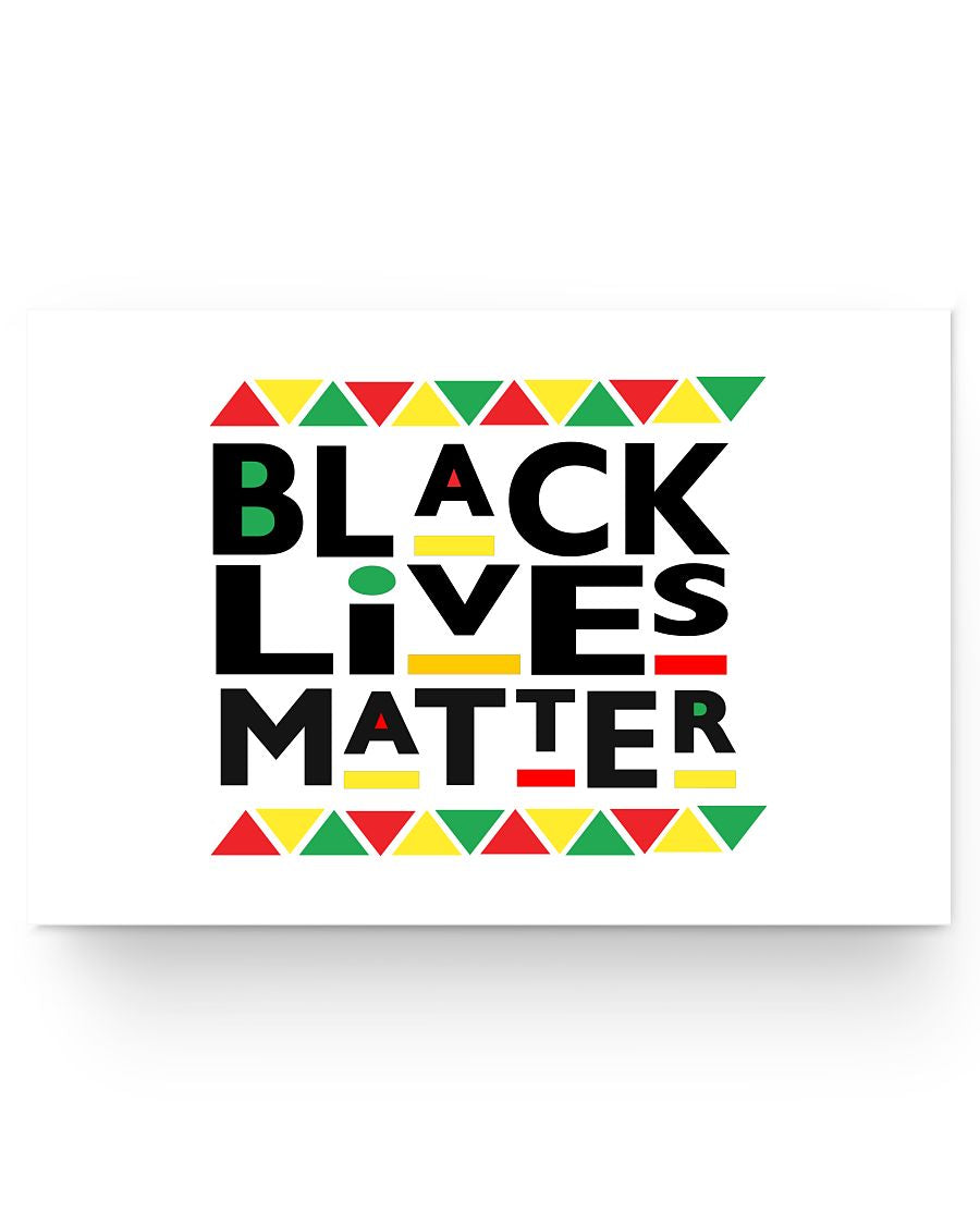 24x16 Poster - Black lives matter fist
