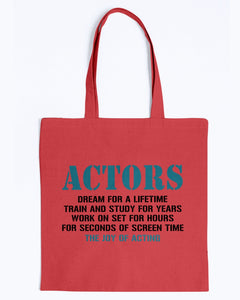 Tote - Actor's dream for a lifetime, train and study for years, we're going to sit for hours, 4 seconds of screen time: the joy of acting