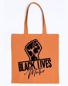 Canvas Tote - Black lives matter fist
